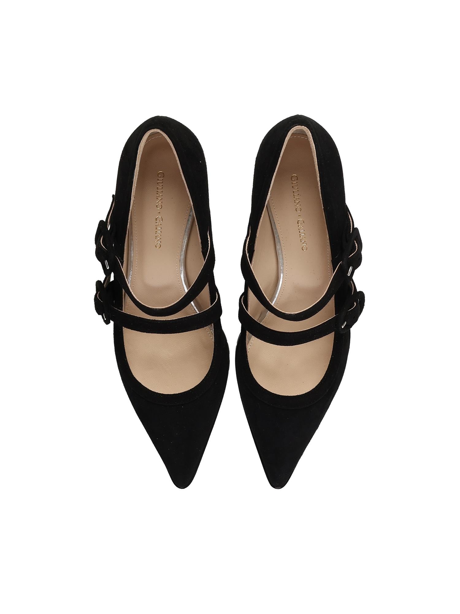 Pumps Geluci in camoscio GELUCI CAM. NERO GIULIANO GALIANO 