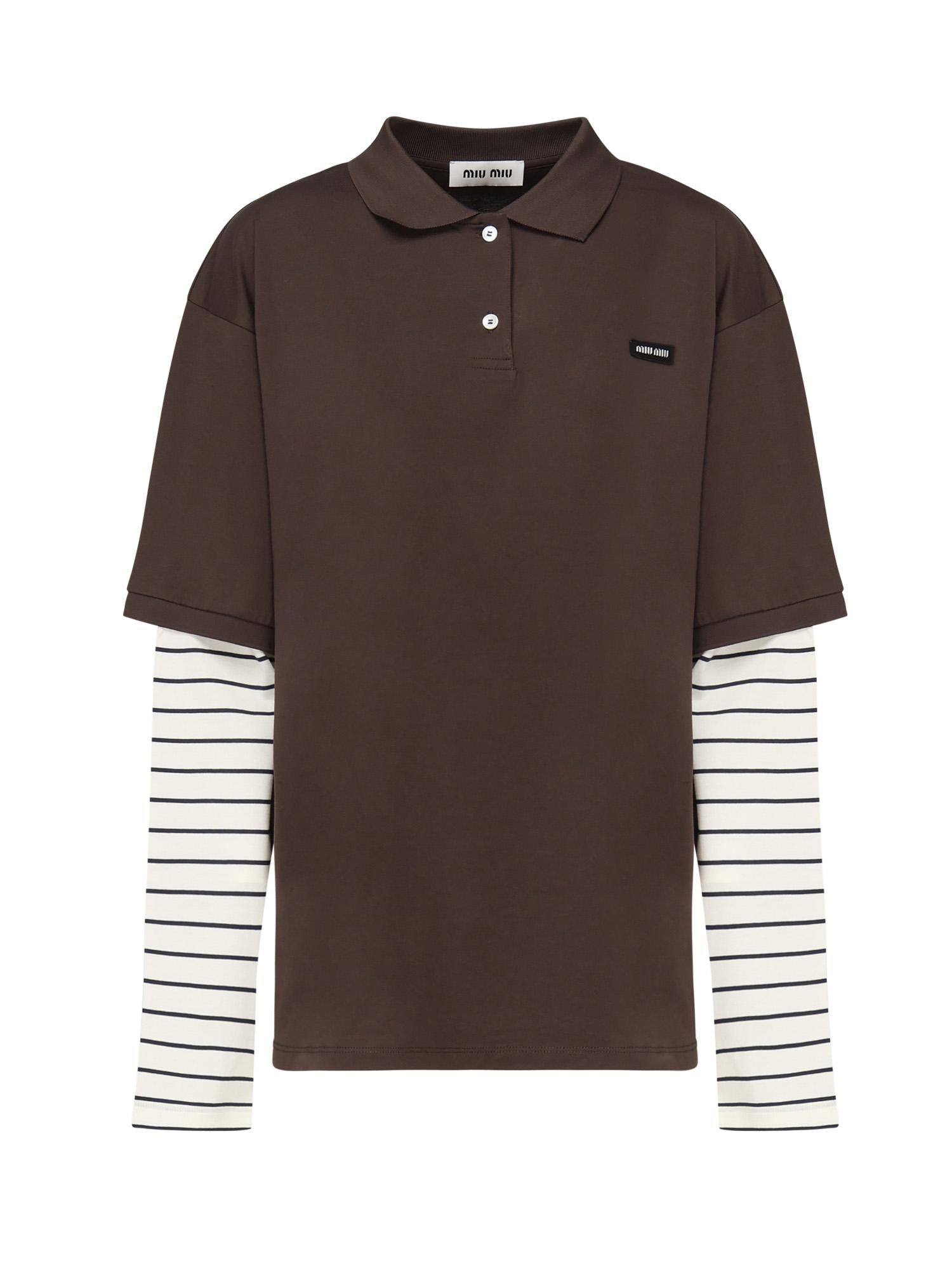 Polo in jersey MJL076 17ORF0RQM MIU MIU 