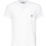 T-shirt con toppa Compass<BR/> K1S152100219 S0057V0001 STONE ISLAND 
