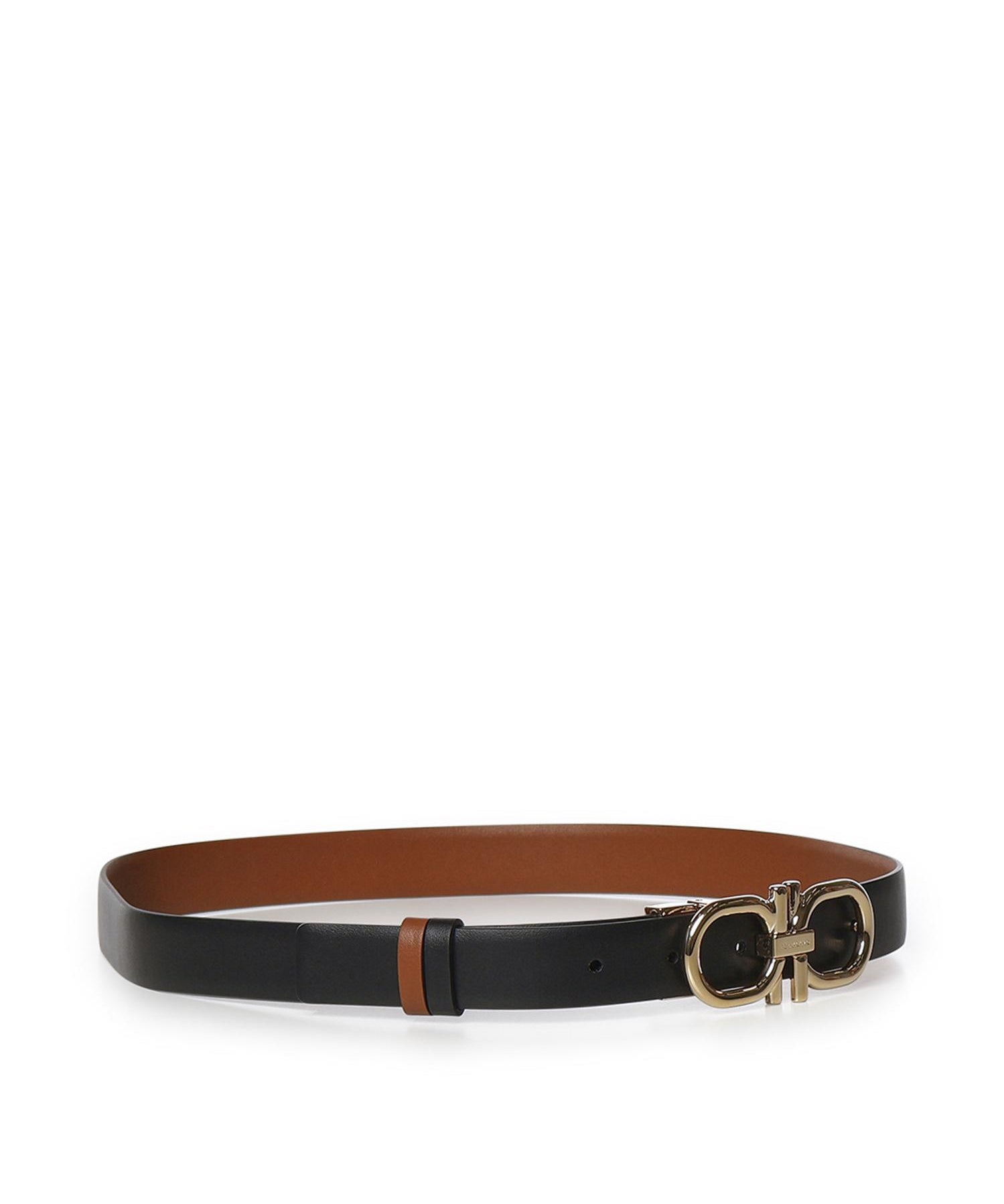 Cintura regolabile e reversibile Gancini 230458 790123001 FERRAGAMO 