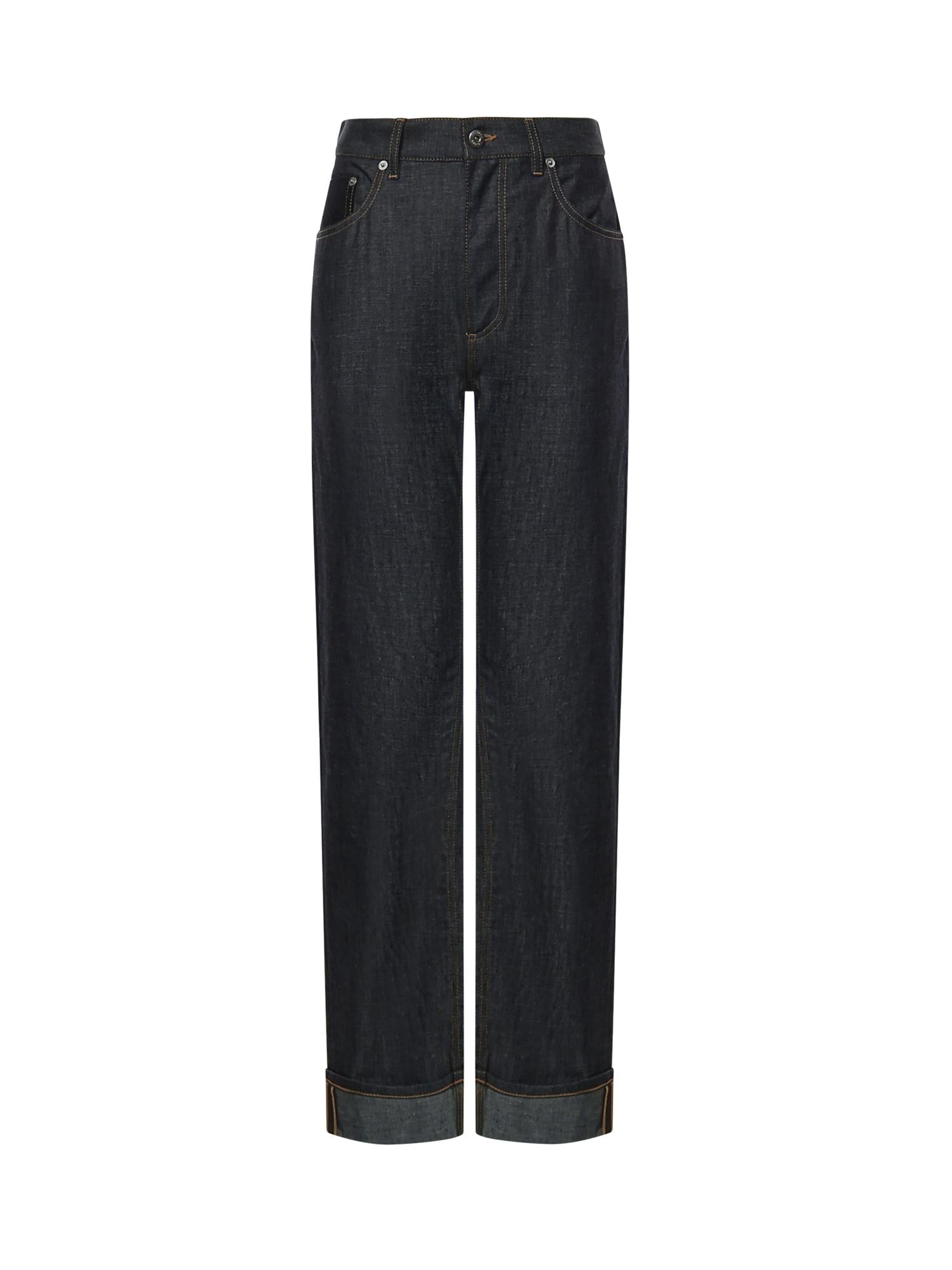 Jeans a gamba dritta in denim 831607 V5SN04245 BOTTEGA VENETA 
