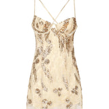 Mini abito Opal CD2819 GOLD FOR LOVE & LEMONS 