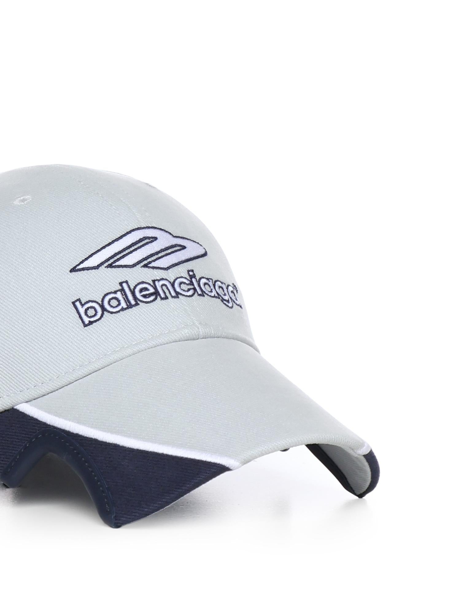 Berretto 3B Football in drill di cotone 857722 410B21242 BALENCIAGA 