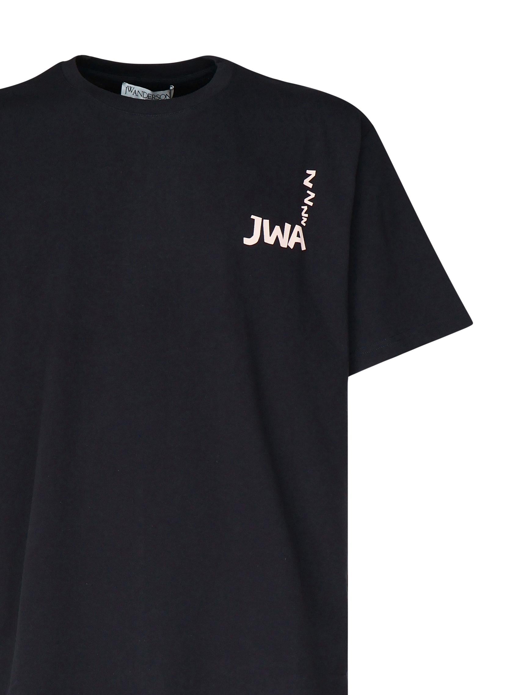 T-shirt con stampa sul retro JWA JT0270 PG1510898 JW ANDERSON 