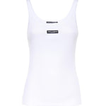 Canotta in cotone a coste F8W45T FU7AVW0800 DOLCE & GABBANA 
