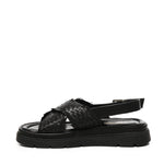 Sandalo flat Thea Tress A55379 NERO CARMENS 