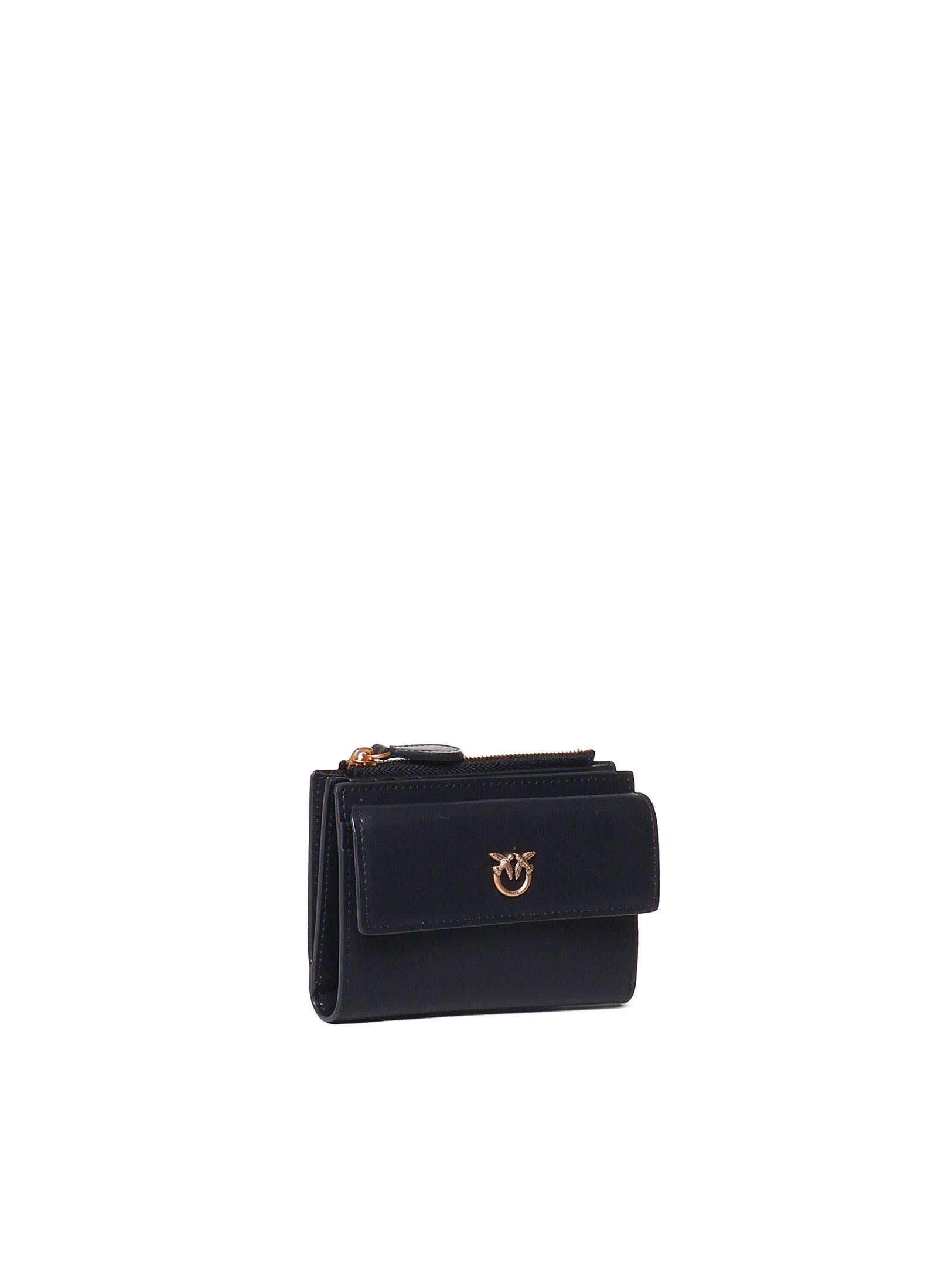 Portafoglio compatto in pelle 103612 A0F1Z99Q PINKO 