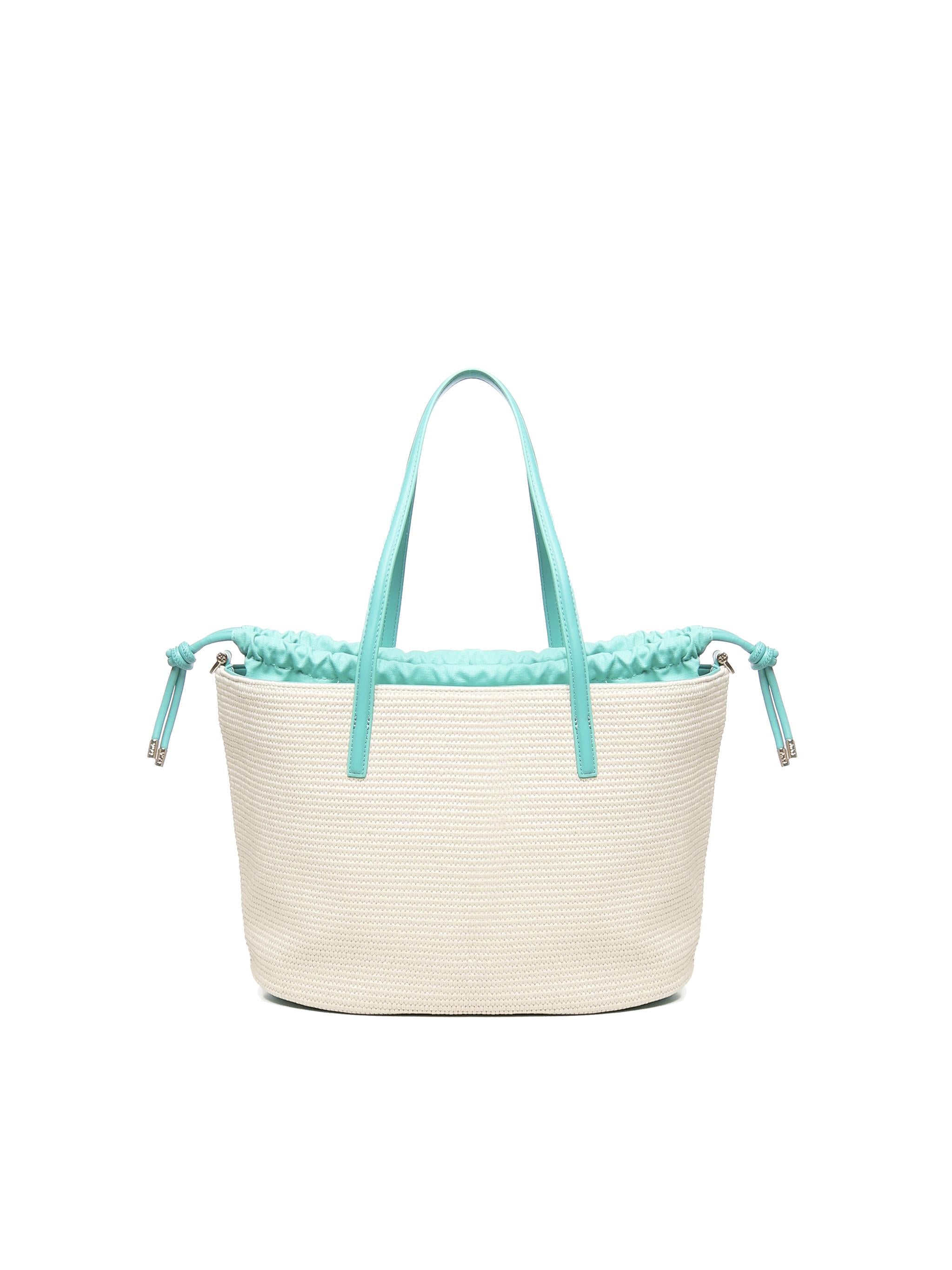 Borsa Tote Inge 73BS8VL01 INGEOFF WHITE/SMERALDO V° 73 