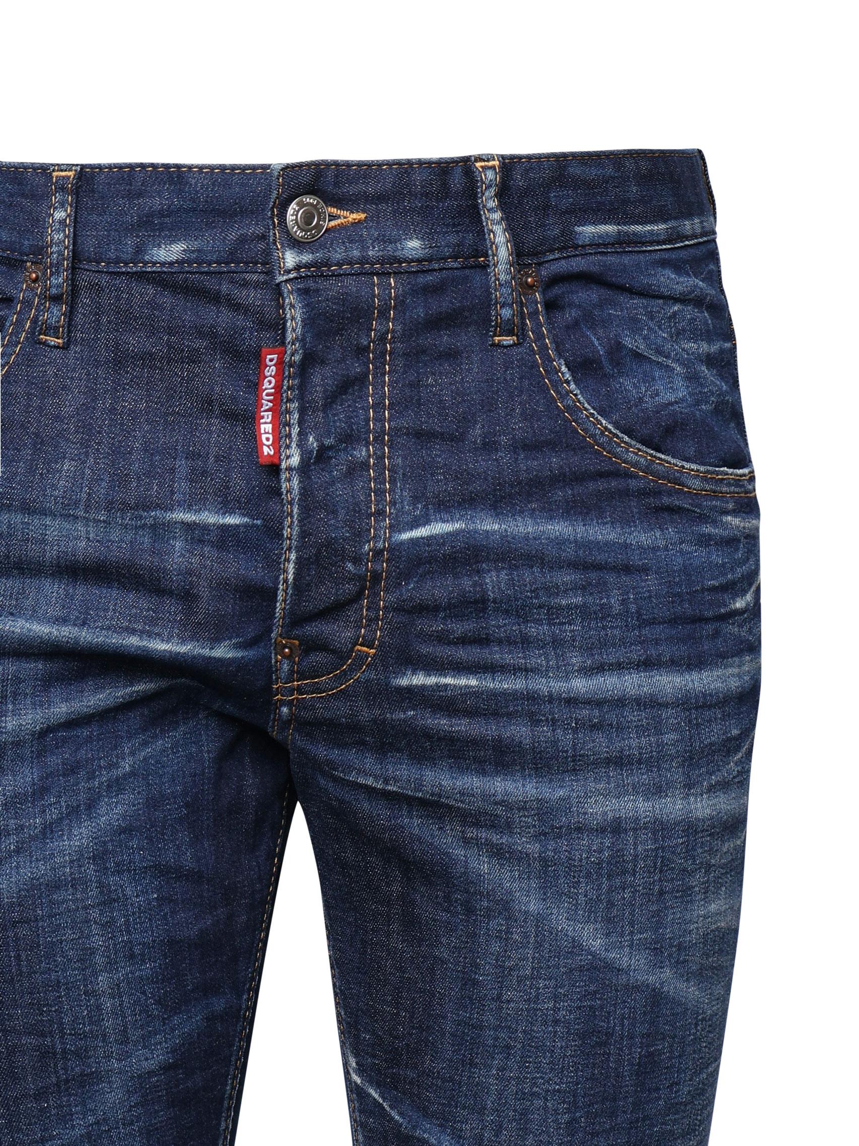 Jeans Skater in denim di cotone S74LB1316 S30342470 DSQUARED2 