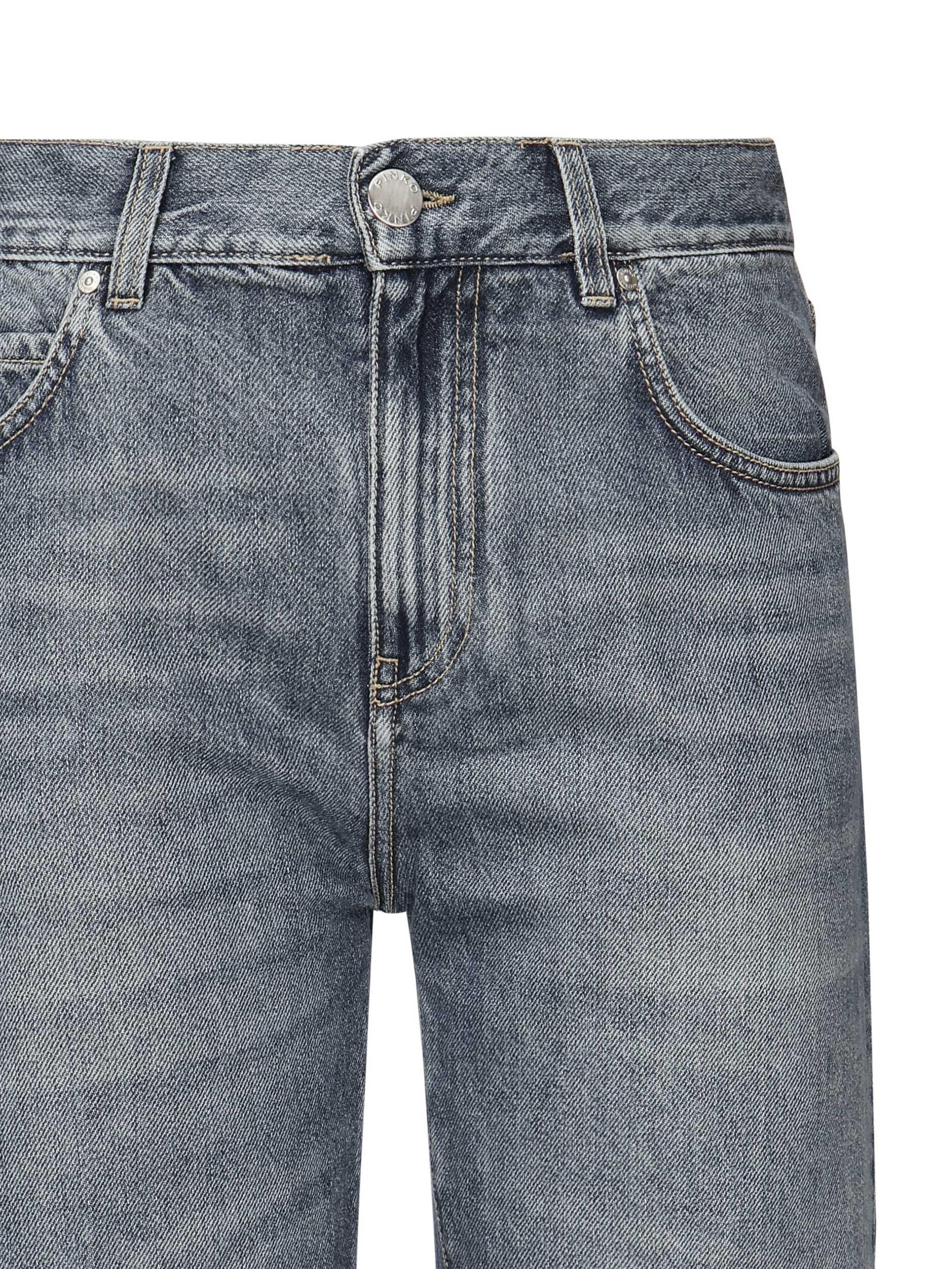 Jeans larghi con piega davanti 104600 A2DYPJU PINKO 