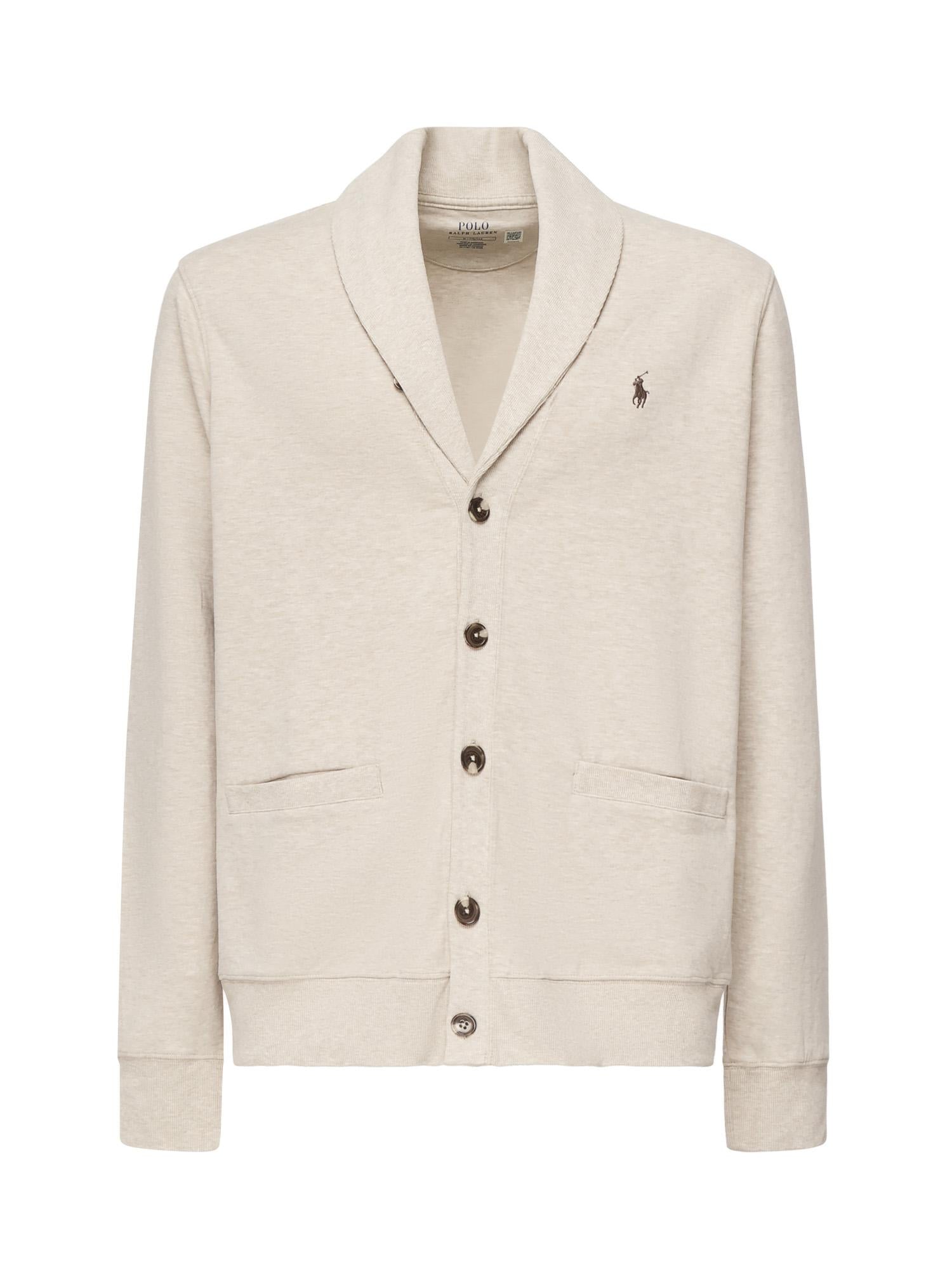 Cardigan in misto cotone con logo 710877008 008 POLO RALPH LAUREN 
