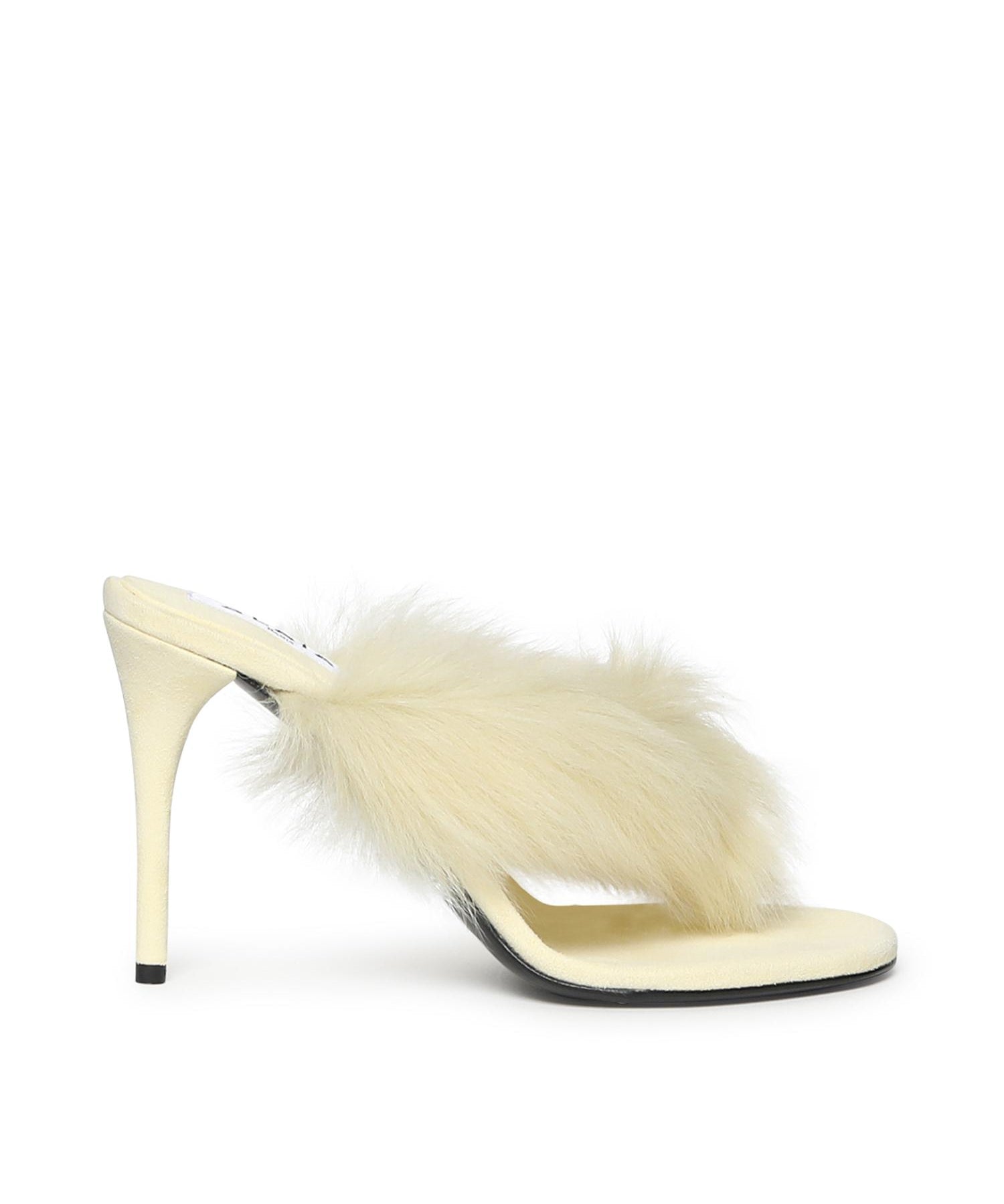 Mule infradito in pelle con shearling AA3S2005CK292 239 ALAIA 