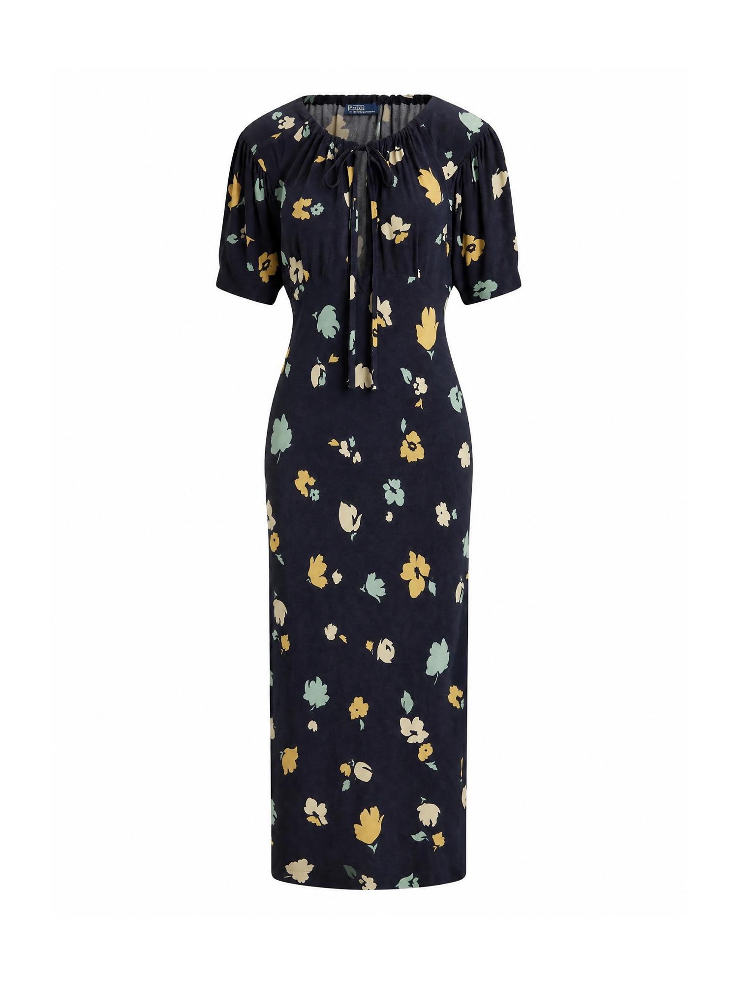 Abito midi con stampa floreale 211B17484 001 POLO RALPH LAUREN 