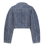 Giacca cropped in denim 114201 1603 ROTATE 