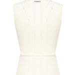 Top smanicato seta e cachemire a costine 104741 A2FRZ09 PINKO 