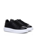 Sneakers Fire1 in pelle<BR/> FIRE 1 BOTTOLATOBLACK GIULIANO GALIANO 