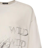 T-shirt Wild Wind Blows in cotone B0013826 FA206003 ANN DEMEULEMEESTER 