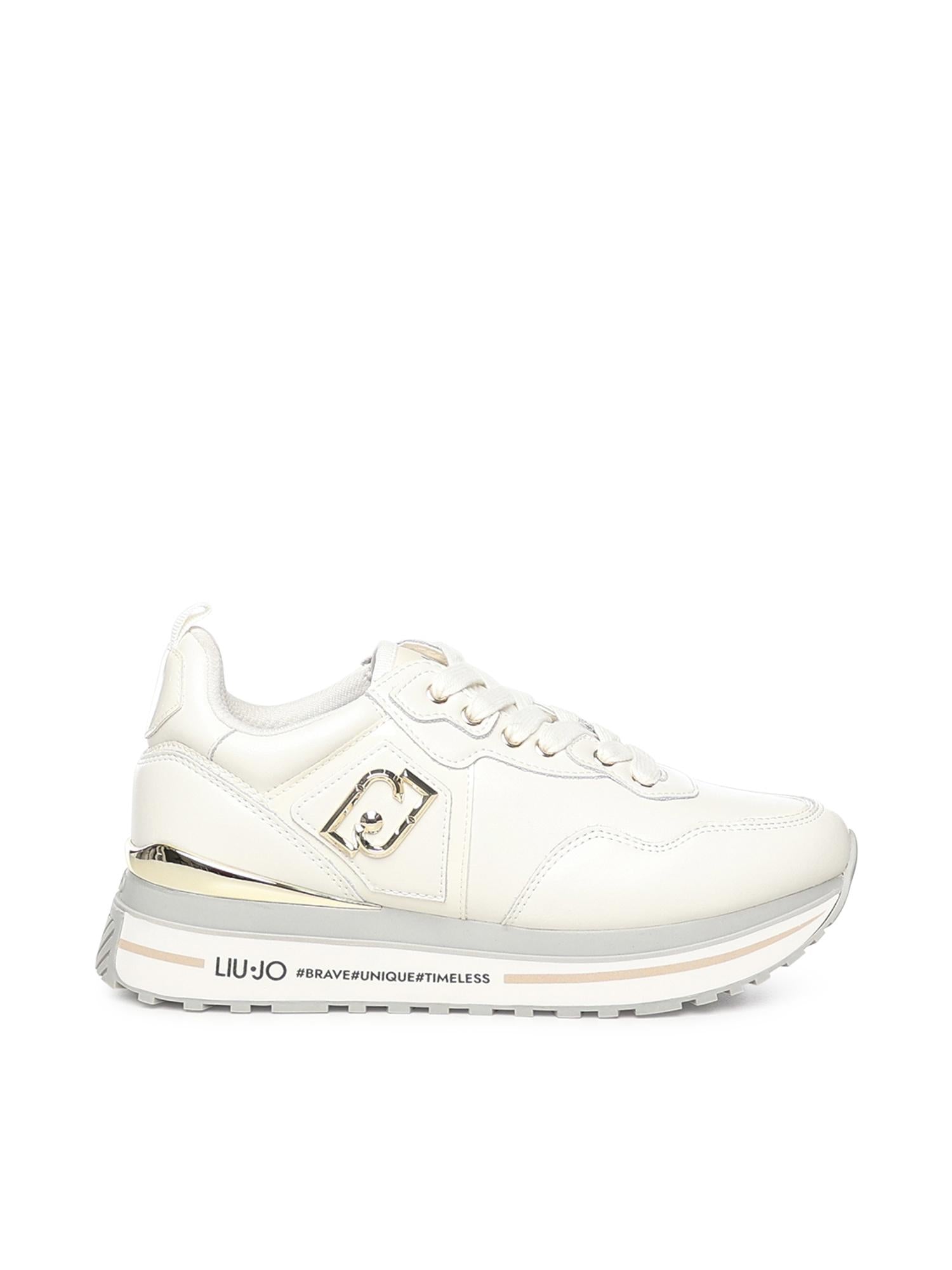 Sneakers platform in pelle<BR/> BF5009P0102 S1400 LIU JO 