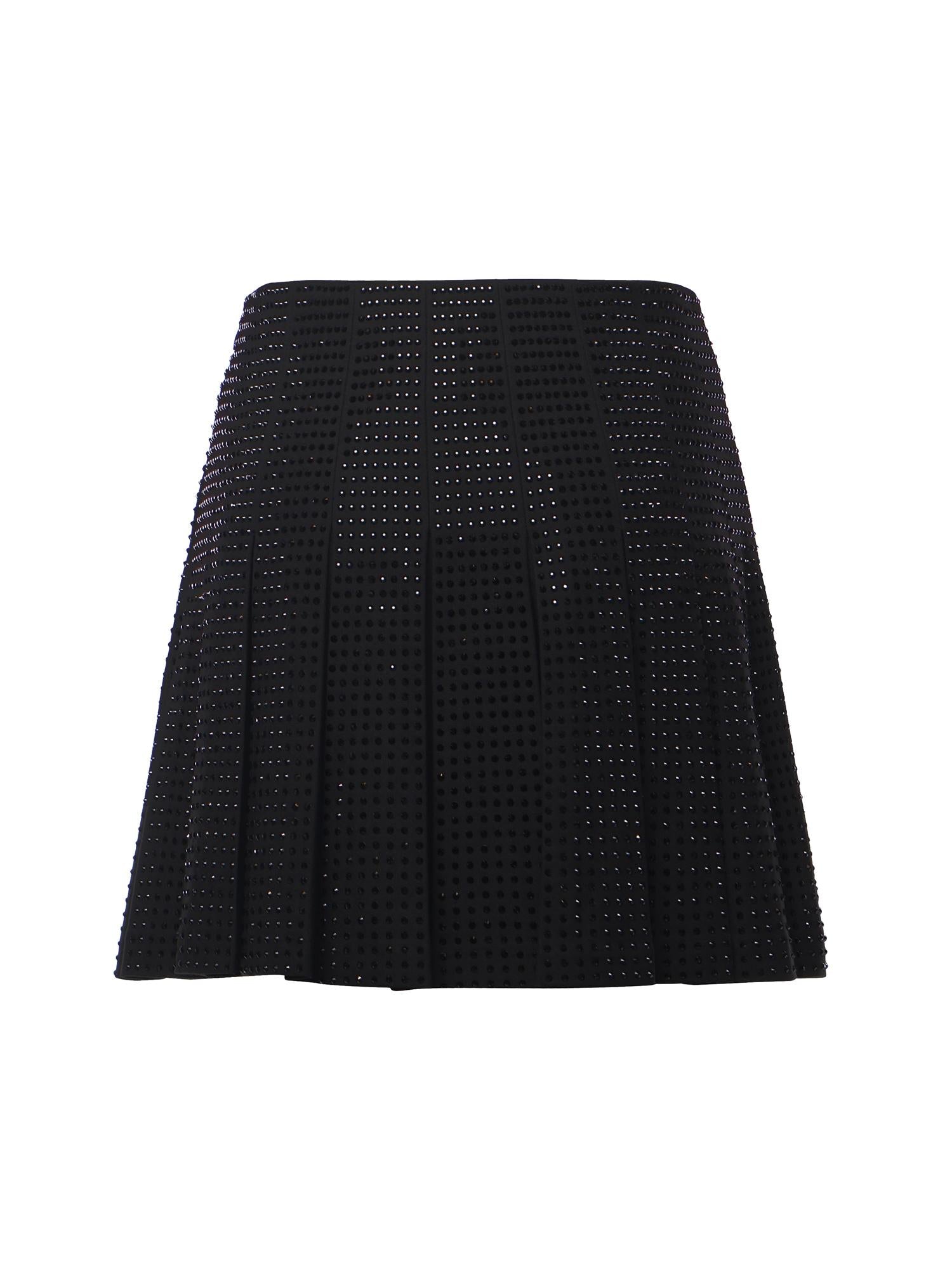 Minigonna con strass 105926 A287Z99 PINKO 