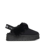 Slippers Sophie con logo 73SC9FP01CAM SOPHIE SHOESNERO V° 73 