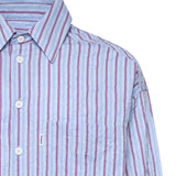 Camicia a righe con logo<BR/> SH005002 VU BONSAI 