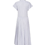 Abito plissé in popeline a righe MF5989 174TF0W3B MIU MIU 