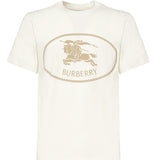 T-shirt in cotone con Knight Stamp 8110112 B7078 BURBERRY 