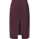 Gonna Pencil in flanella 26FWNGN-0001 BORDEAUX NINEMINUTES 