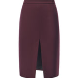 Gonna Pencil in flanella 26FWNGN-0001 BORDEAUX NINEMINUTES 