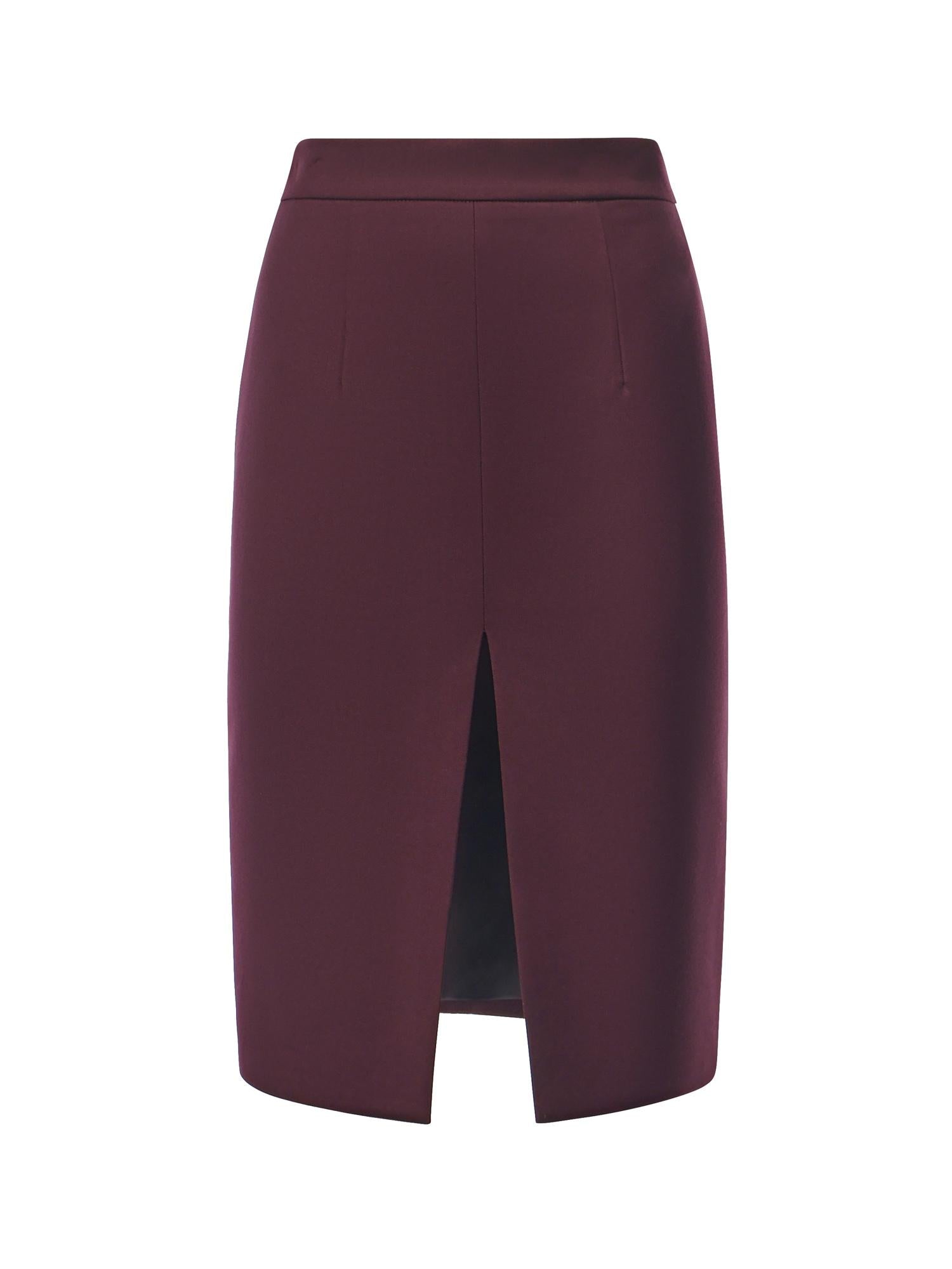 Gonna Pencil in flanella 26FWNGN-0001 BORDEAUX NINEMINUTES 