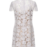 Mini abito in pizzo SS25049S LILAC SELF-PORTRAIT 
