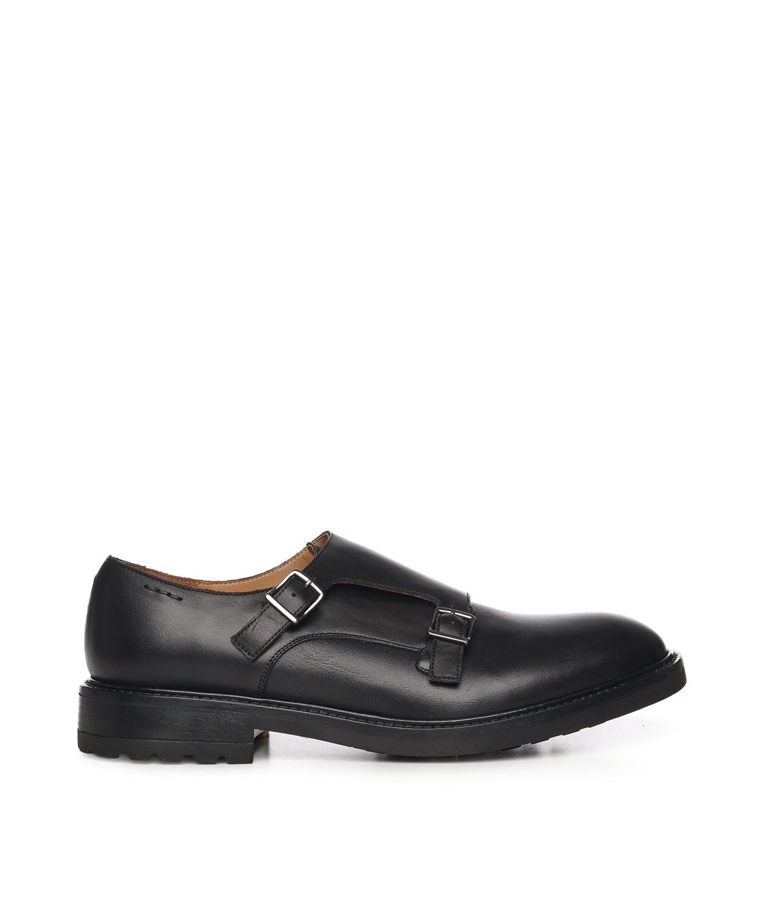 Scarpe Monk strap in pelle 68046 NERO ALEXANDER HOTTO 