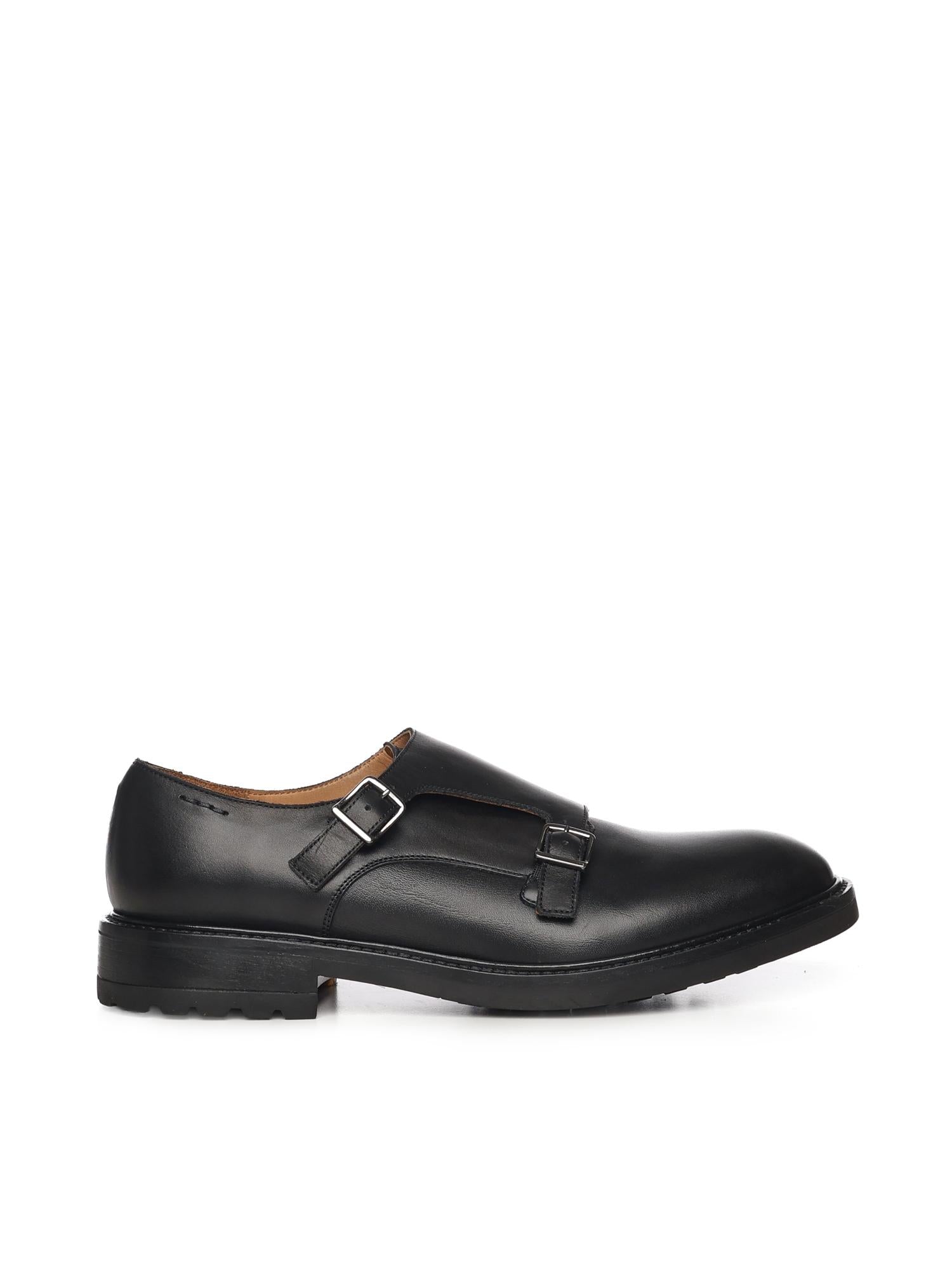 Scarpe Monk strap in pelle 68046 NERO ALEXANDER HOTTO 