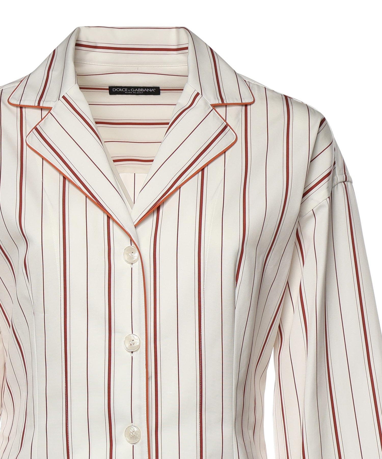 Camicia a righe in popeline F5U71T FR51TS8053 DOLCE & GABBANA 