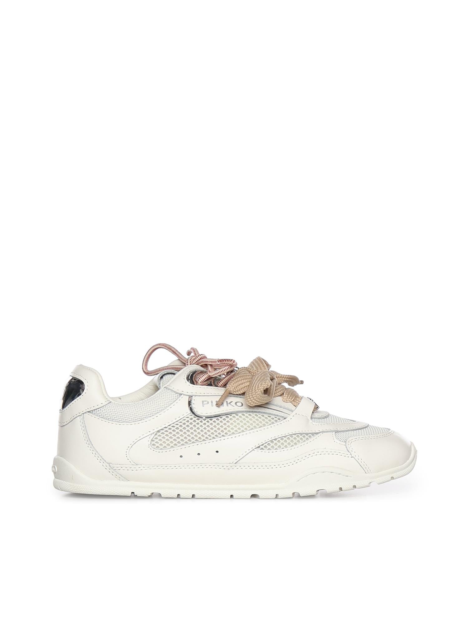 Sneakers con lacci doppi, cristallo e charm SS0185 P132Z1B PINKO 