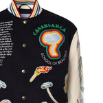 Giubbotto bomber patchwork in ciniglia MF24OT131 01 CASABLANCA 
