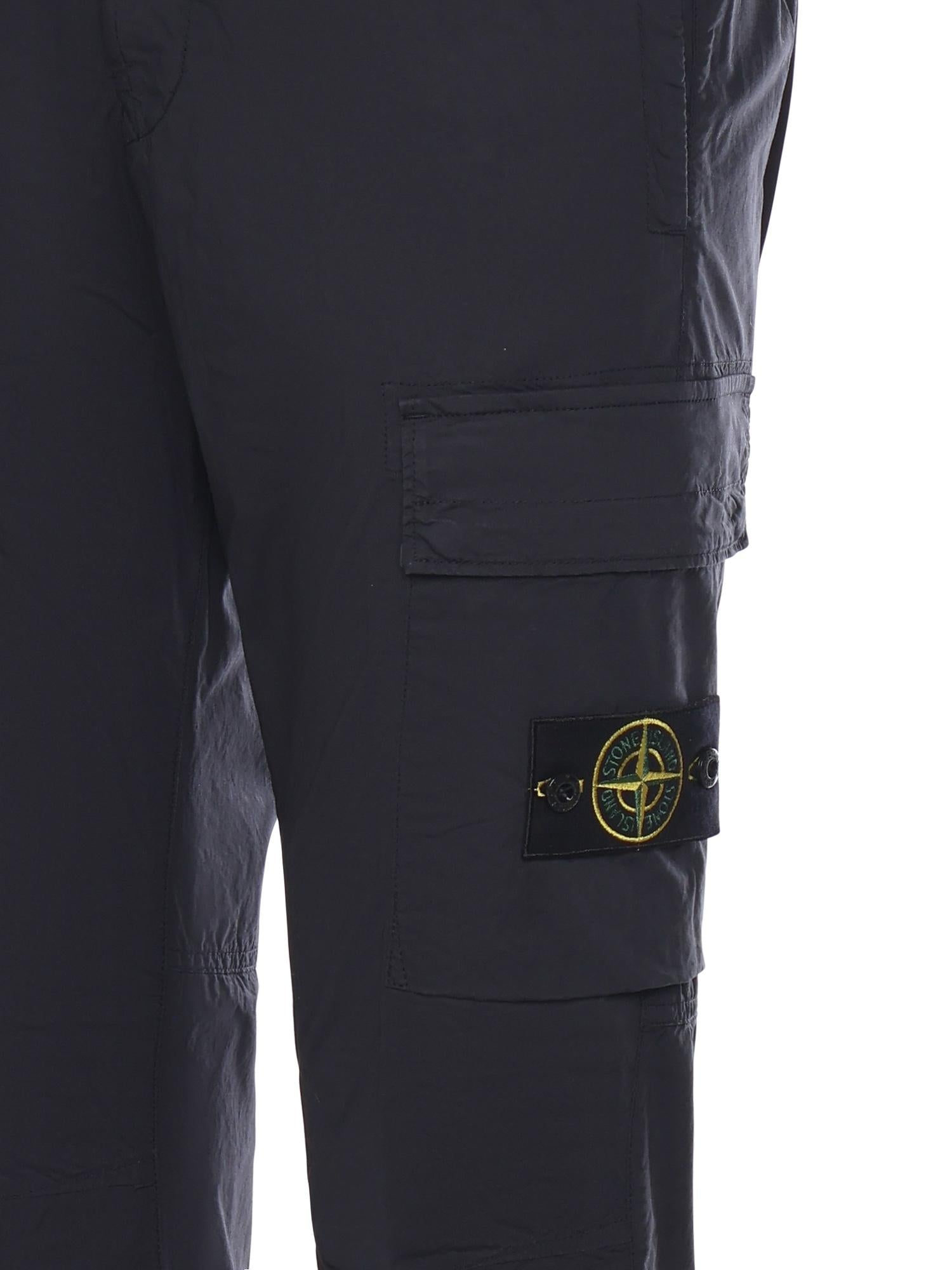 Pantalone cargo in tela di cotone L1S153100031 S0003V0020 STONE ISLAND 