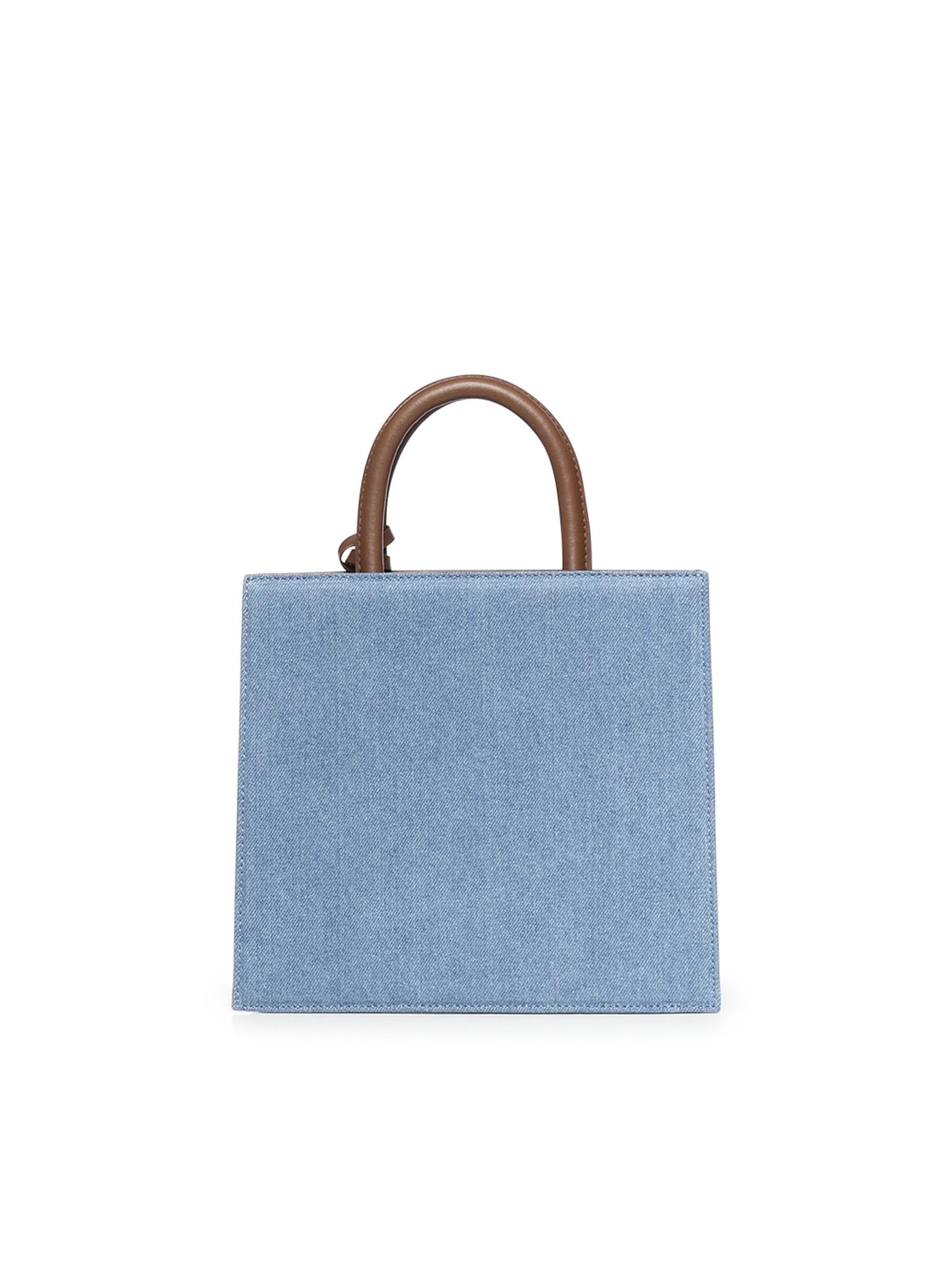 Borsa Shop Midi in denim e pelle SHBM0001 00009L MC2 SAINT BARTH 
