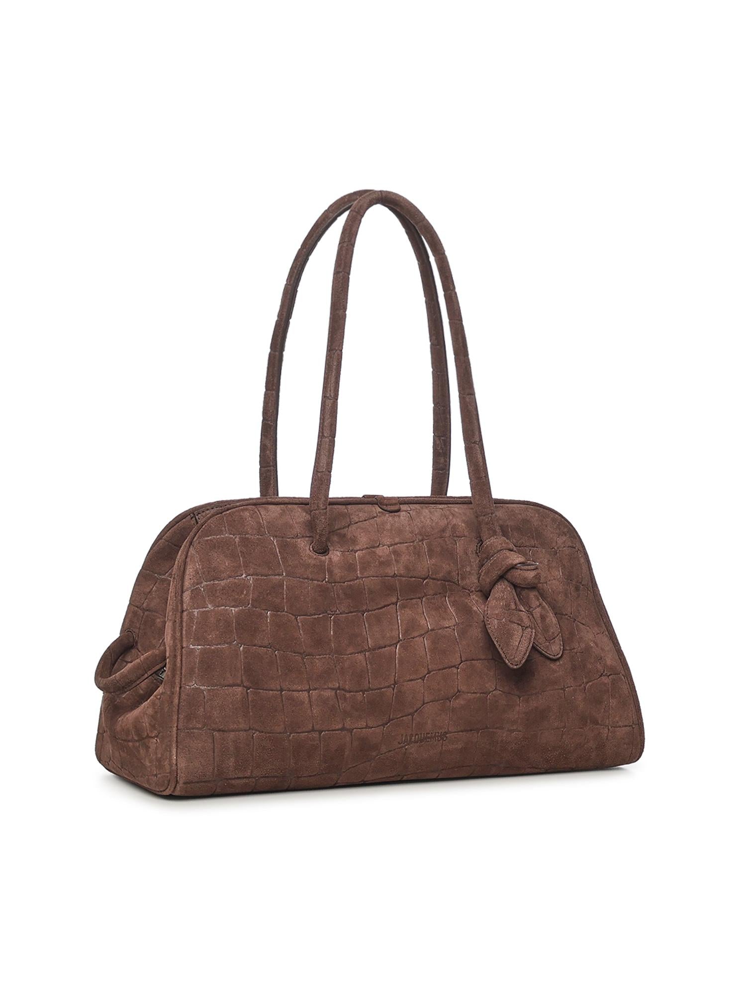 Borsa bowling in pelle scamosciata 25EBAU00417AC07A09 880 JACQUEMUS 