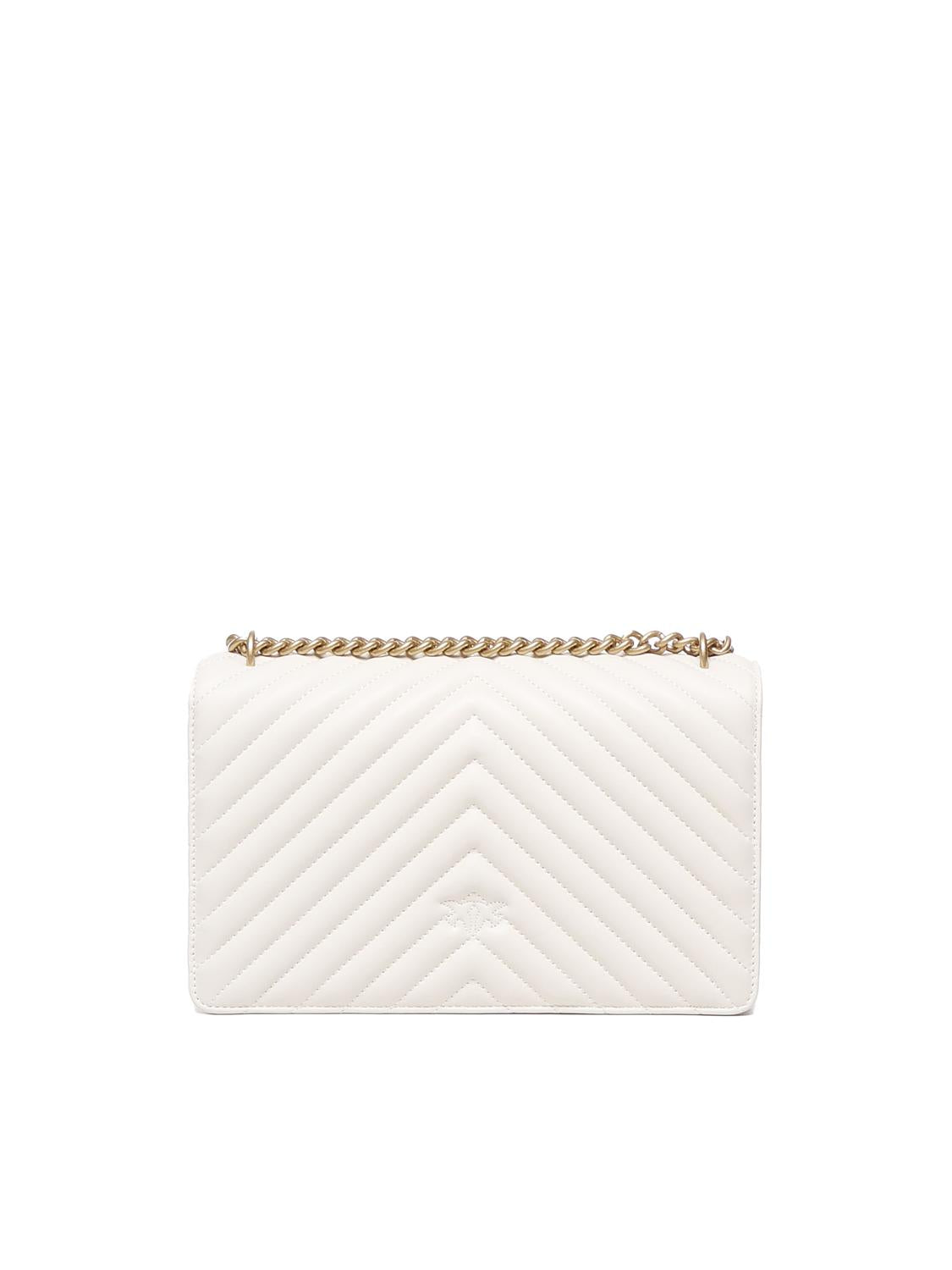 Borsa a tracolla media Love Bag chevron 100941 A0GKZ14Q PINKO 