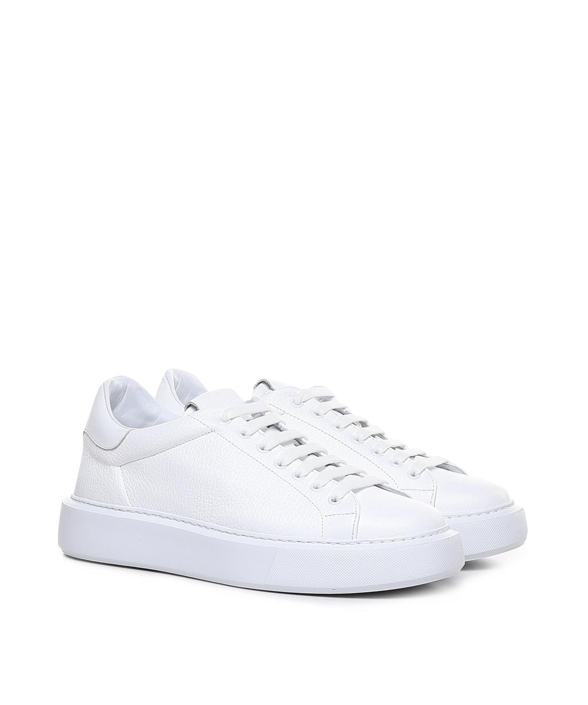 Sneakers Fire1 in pelle<BR/> FIRE 1 BOTTOLATOWHITE GIULIANO GALIANO 