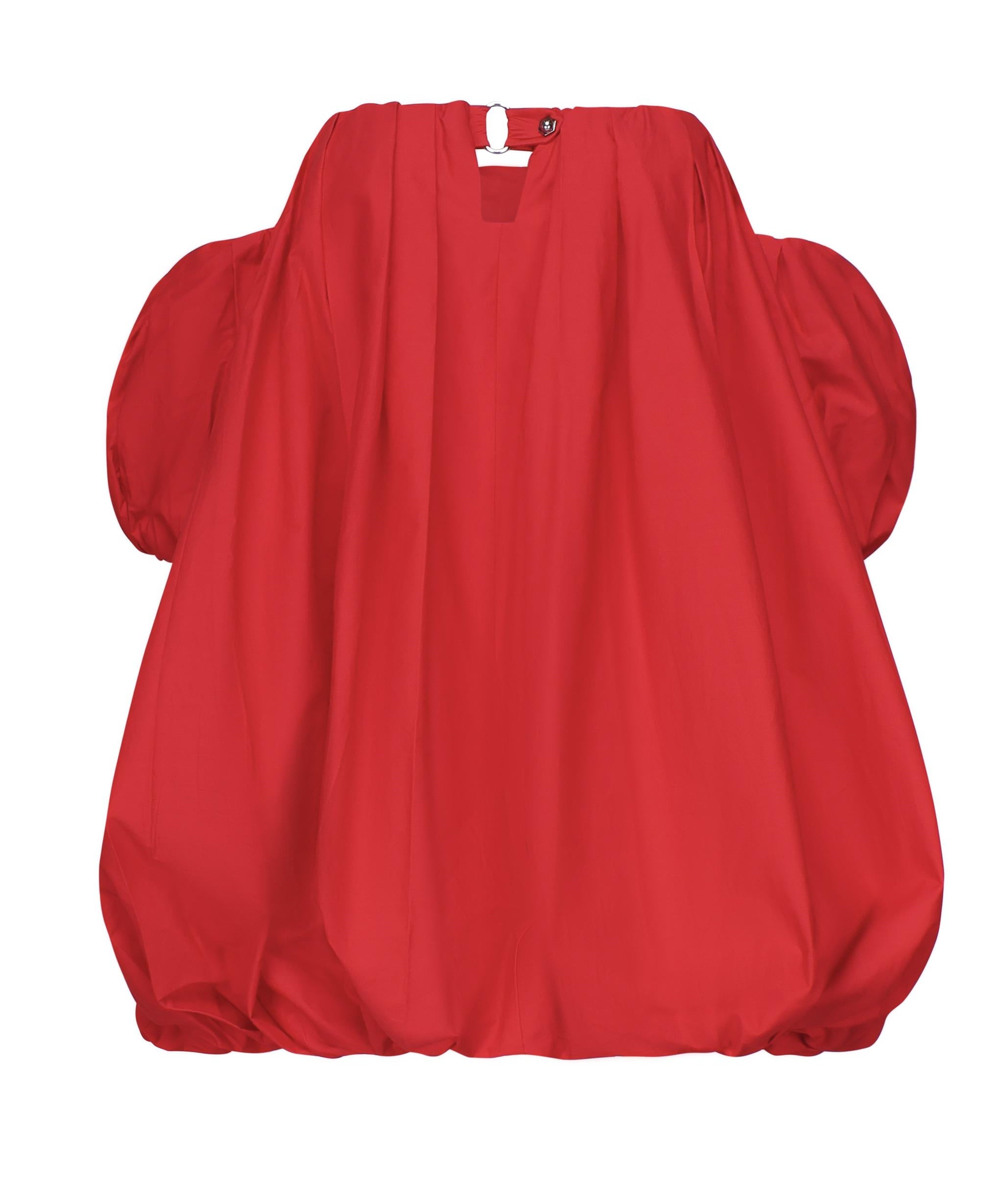 Mini abito a palloncino in popeline 105211 A2LDRA1 PINKO 
