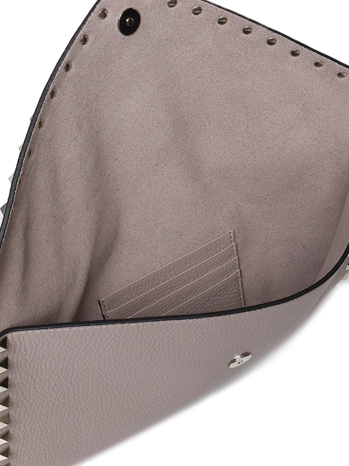 Pouch Rockstud in vitello granato 8W2P0P56 VSHP45 VALENTINO GARAVANI 