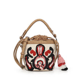 Secchiello Marilena con logo 73BS9NA02 MARILENACUOIO/MULTICOLOR V° 73 
