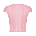 Maglia Tambora a costine<BR/> 104773 A1NDN50 PINKO 
