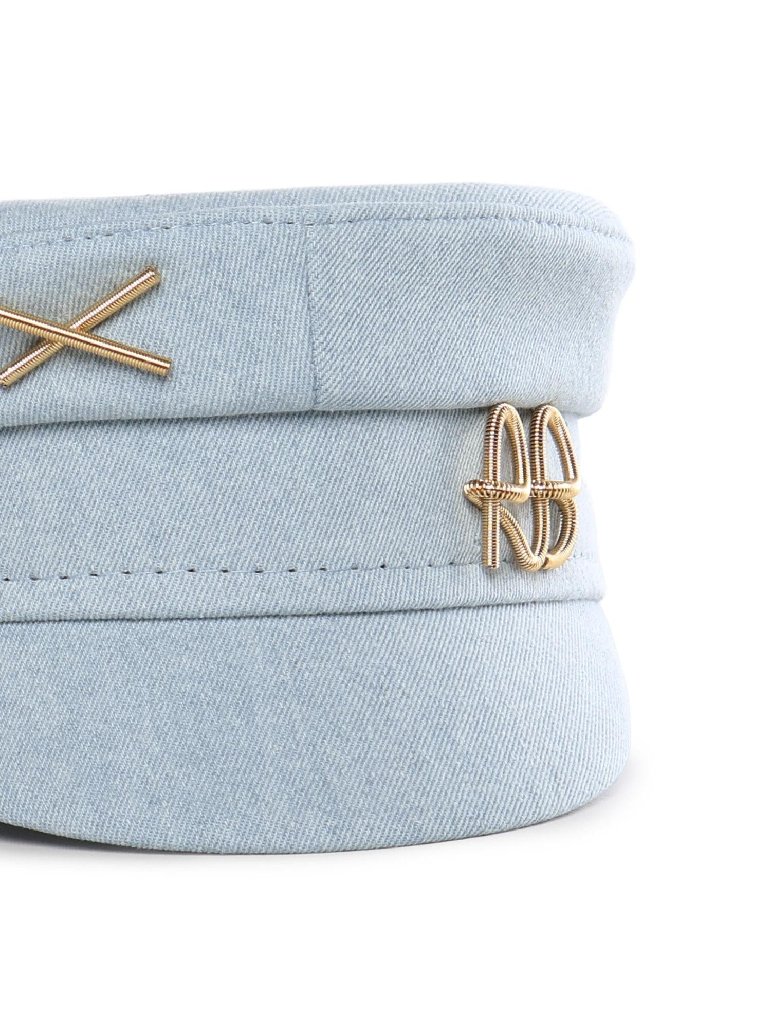 Cappello Baker Boy in denim KPC075PS26  RUSLAN BAGINSKIY 