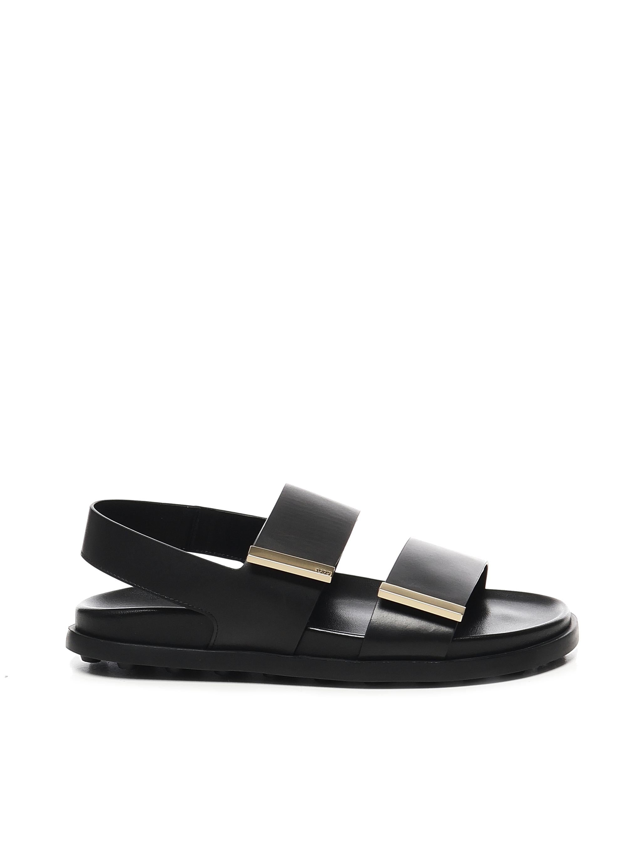 Sandalo a fasce in pelle XXW68K0JE60N6M B999 TOD'S 