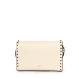 Borsa piccola a tracolla Rockstud in vitello granato 8W2B0181 VSFI16 VALENTINO GARAVANI 