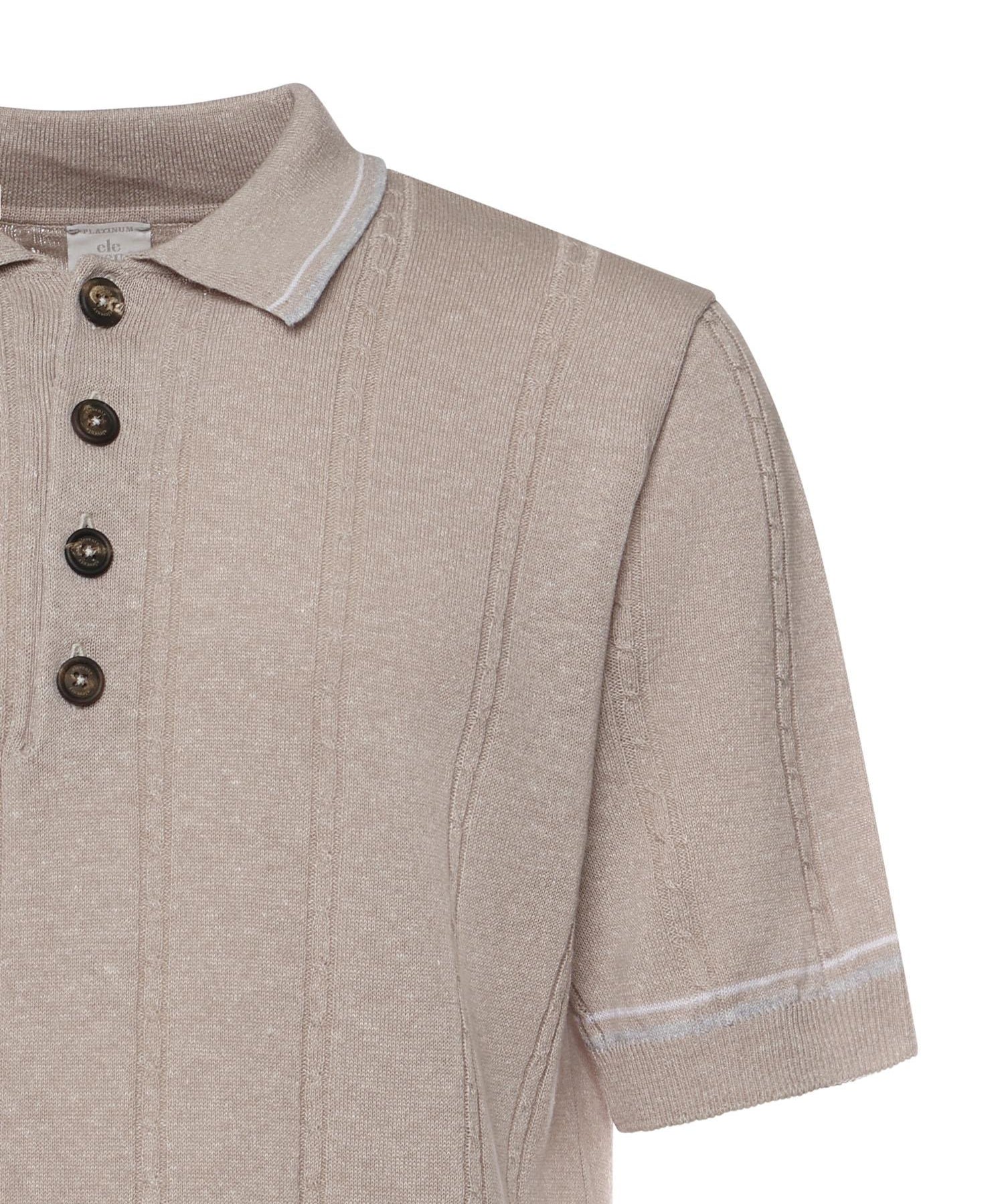 Polo in lino e cotone M76MAGM42MAG0M018 261301 ELEVENTY 