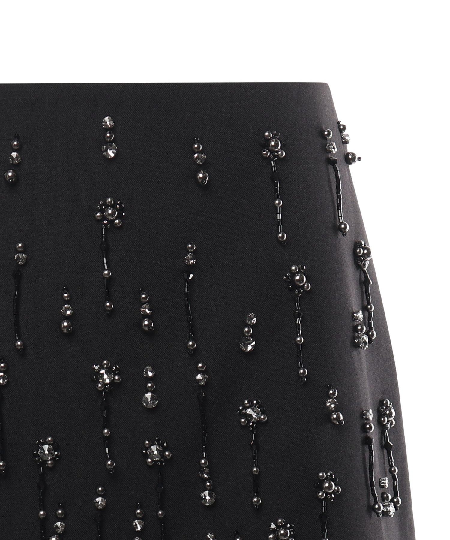 Minigonna con cristalli e perle 105496 A2PNZ99 PINKO 